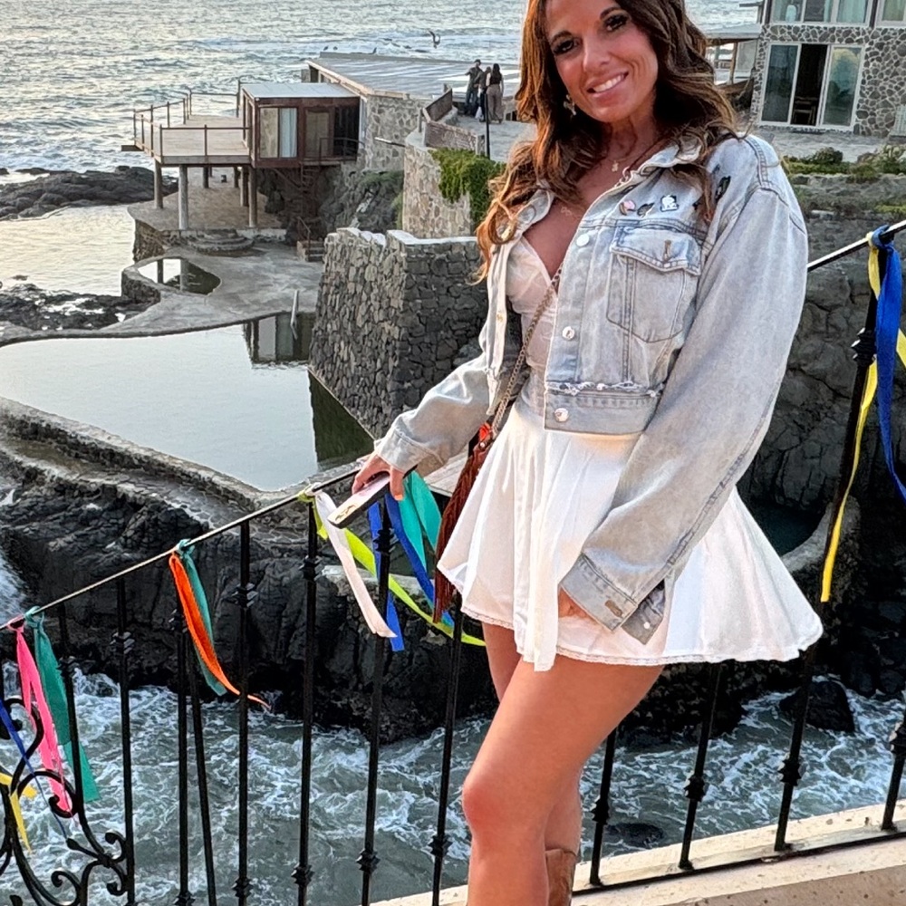 Stylish White Mini Dress